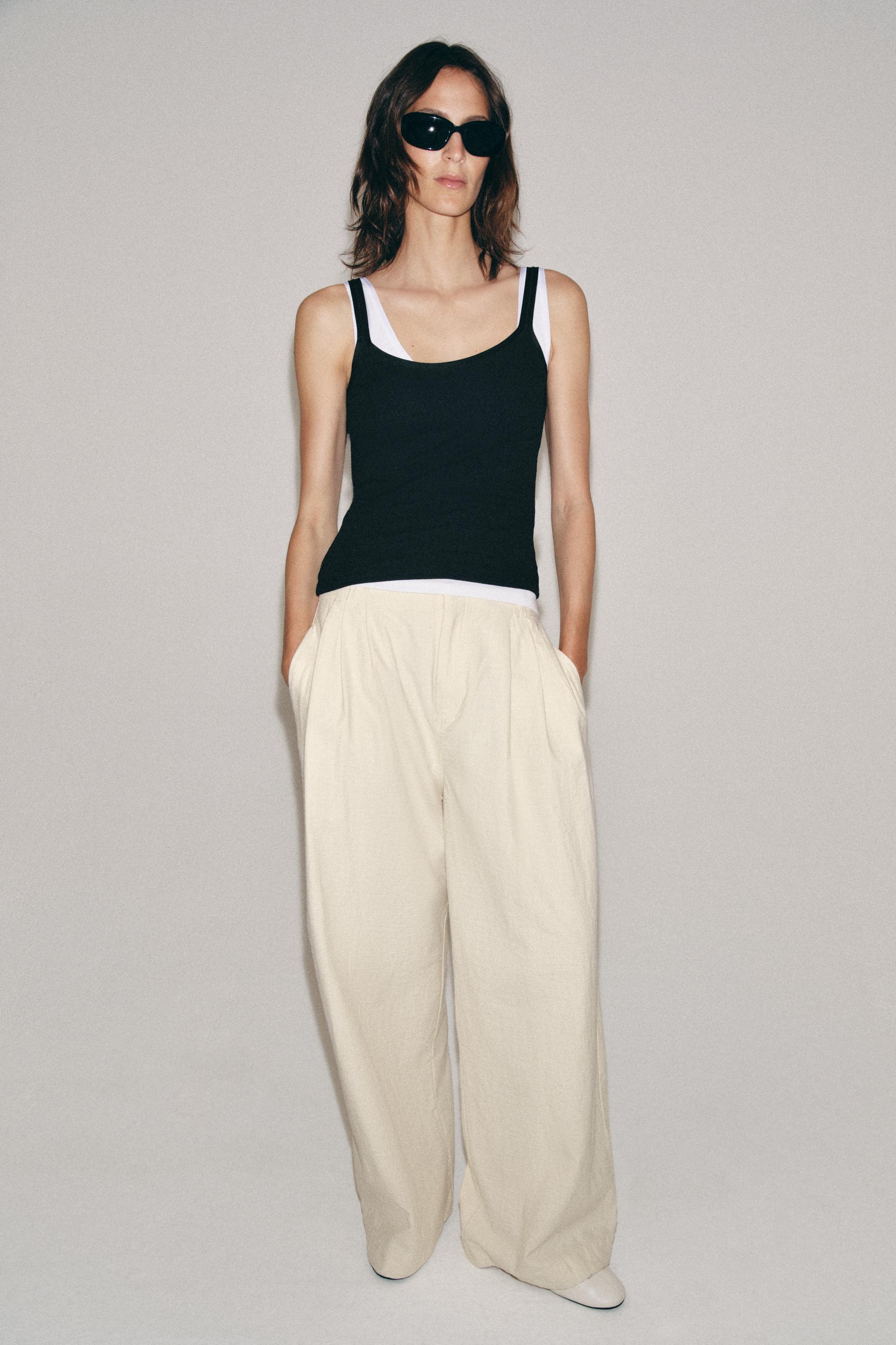 RIBBED STRAP TOP